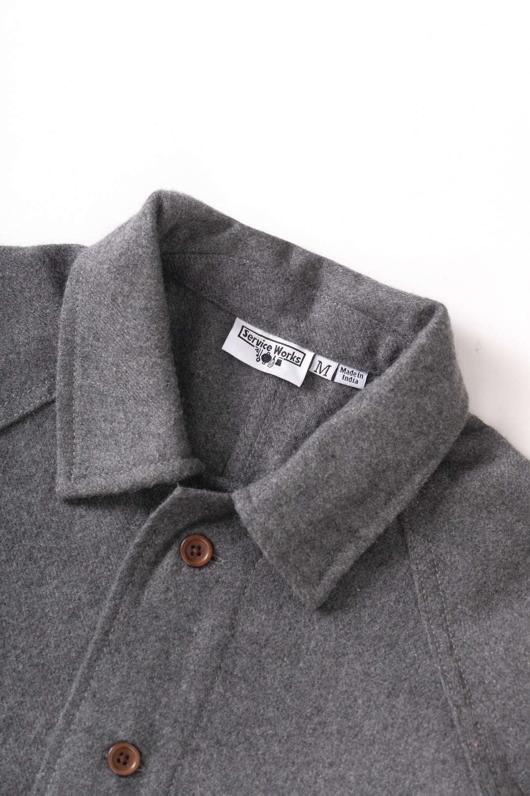 Service Works -  Flannel FOH Overshirt - Charcoal