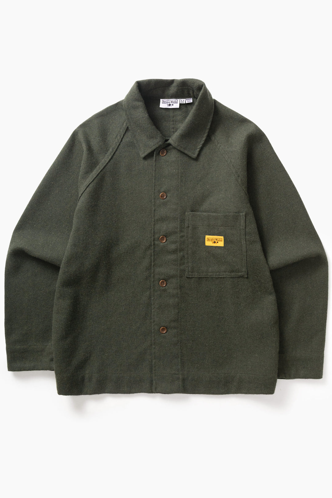 Service Works -  Flannel FOH Overshirt - Forest