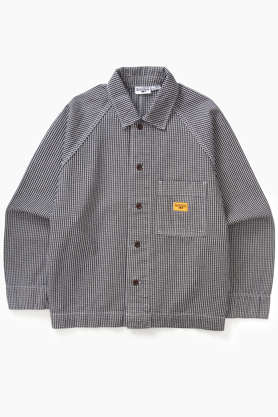Service Works -  House Gingham FOH Overshirt - Black