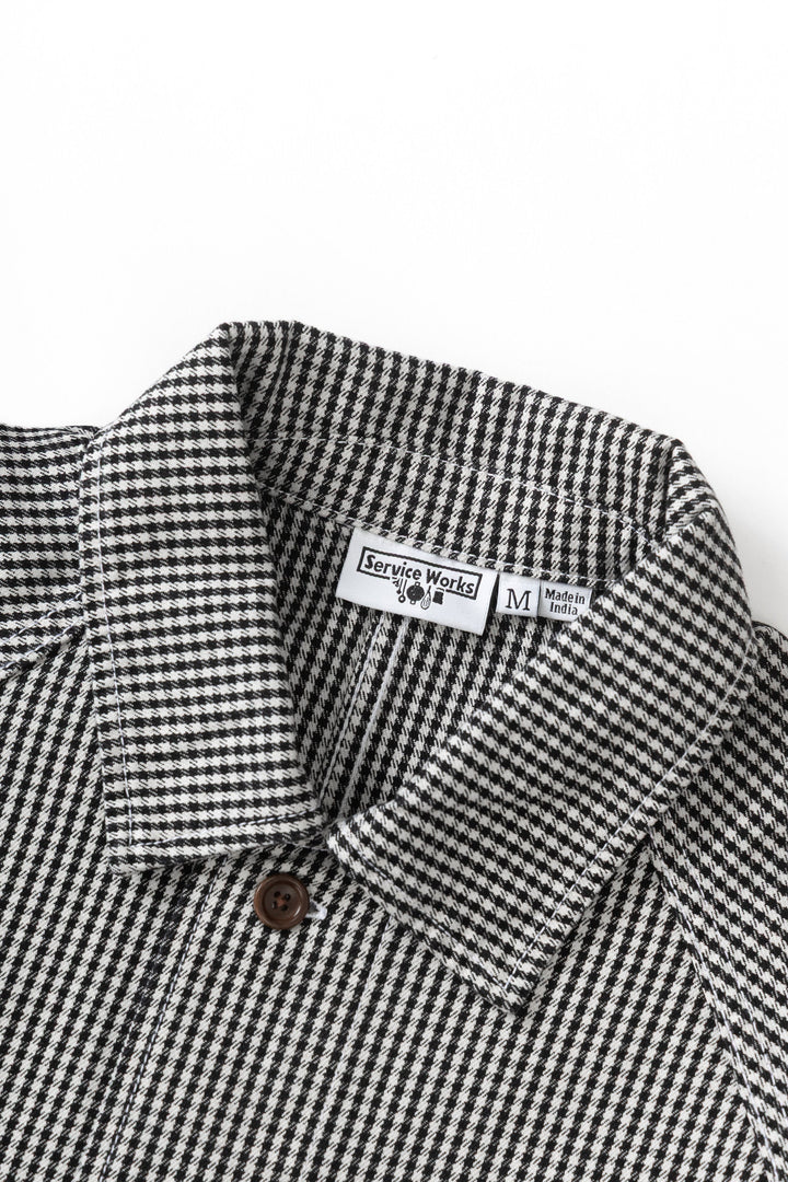 Service Works -  House Gingham FOH Overshirt - Black