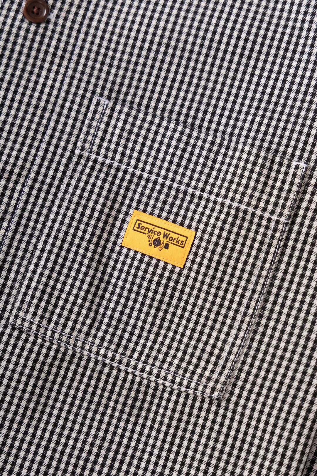 Service Works -  House Gingham FOH Overshirt - Black