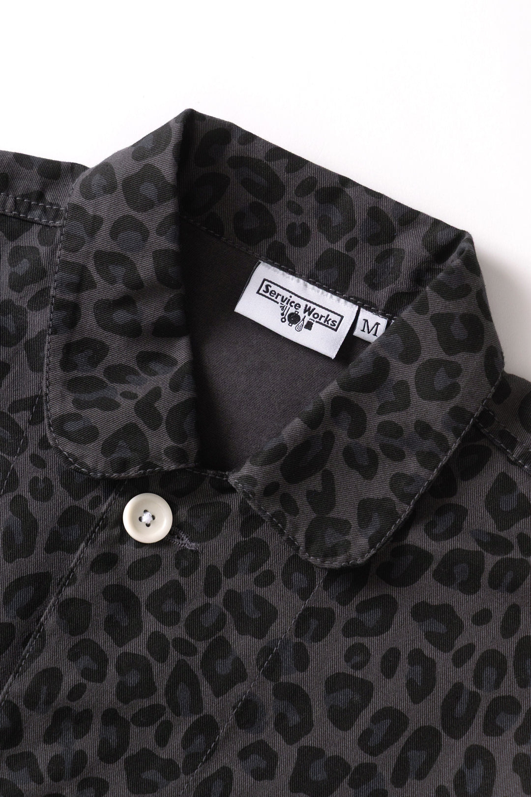 Service Works -  Patterned Easy Chef Shirt - Black Leopard