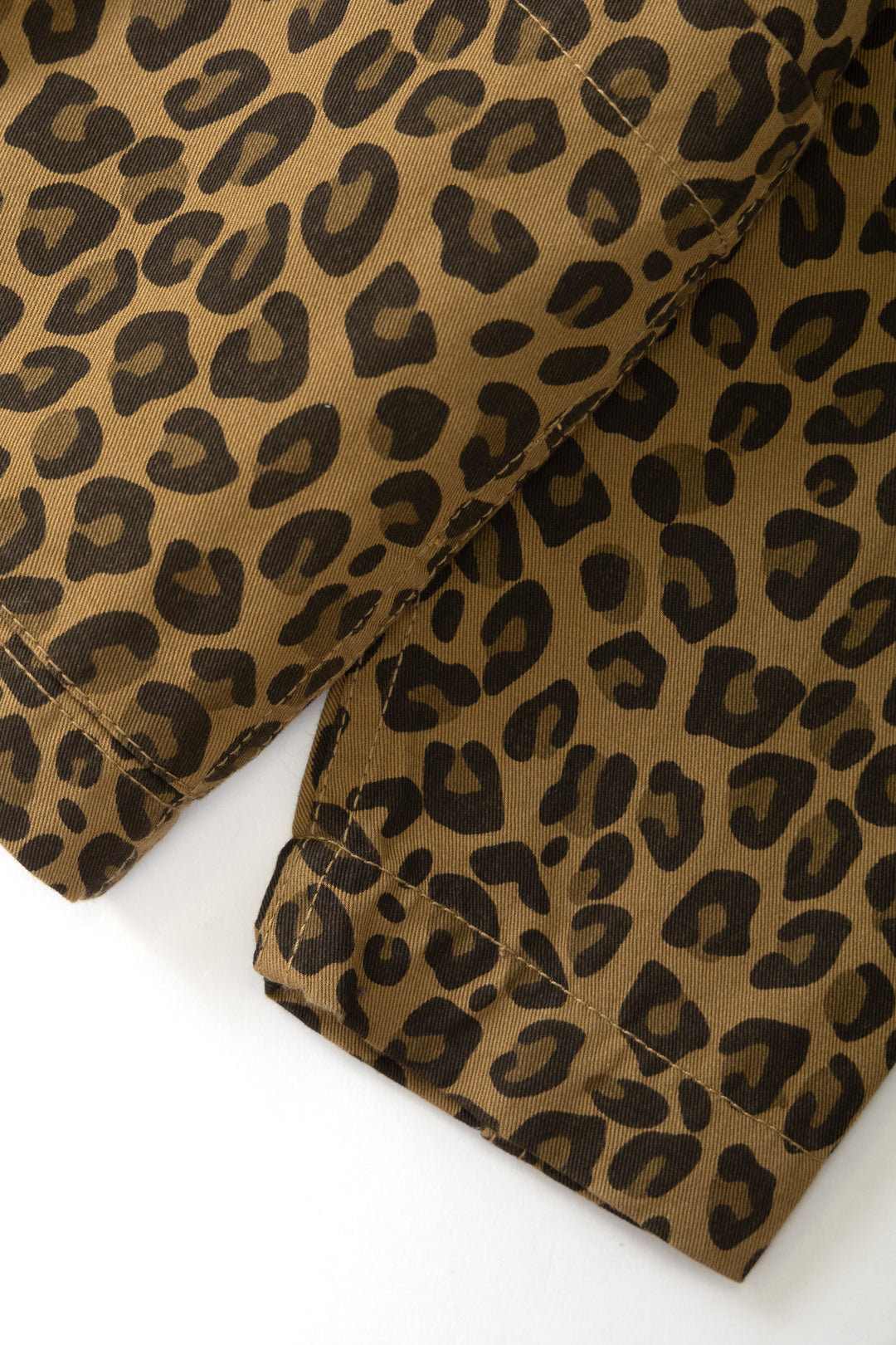Service Works -  Patterned Easy Chef Shirt - Brown Leopard