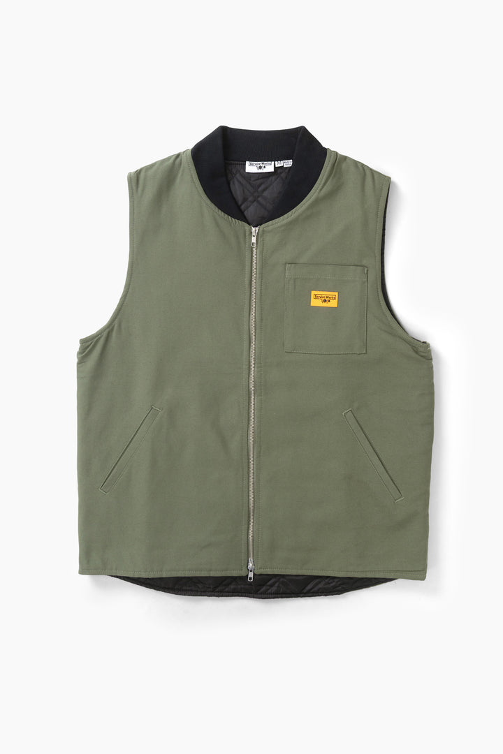 Service Works - Padded Work Vest Jacket - Olive