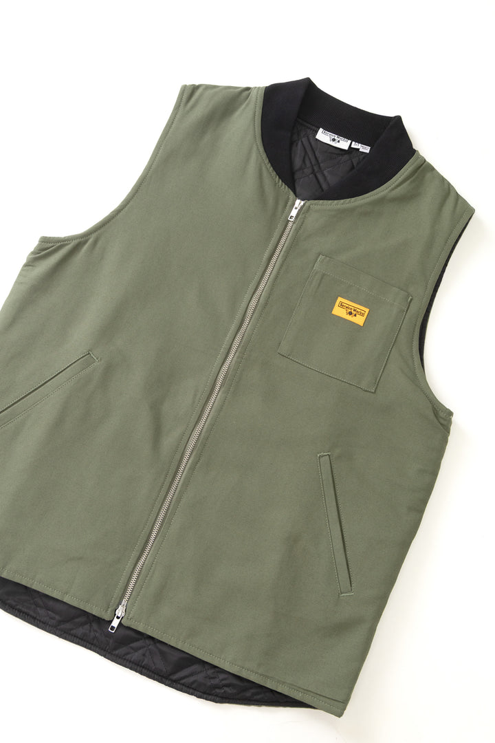 Service Works - Padded Work Vest Jacket - Olive