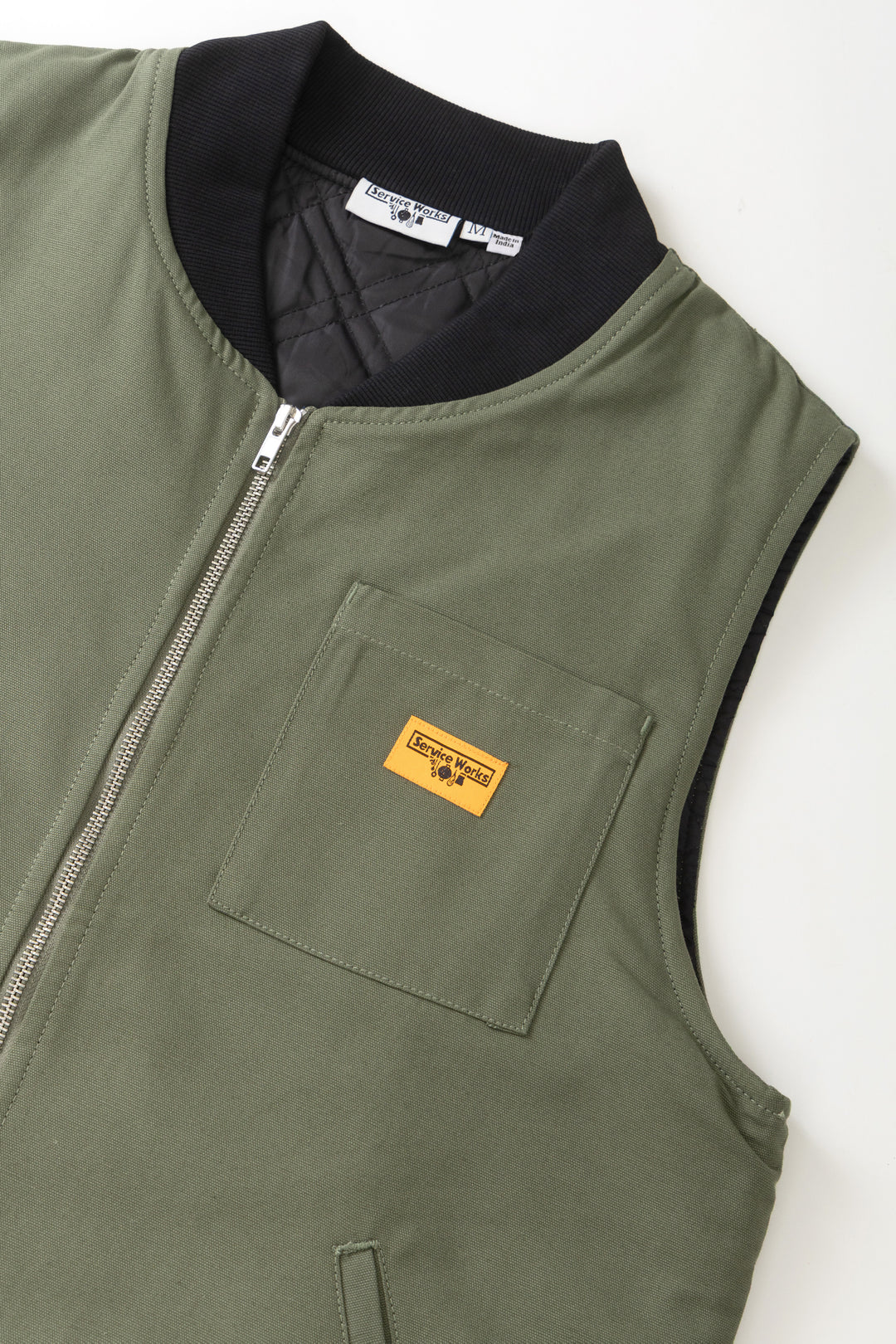 Service Works - Padded Work Vest Jacket - Olive