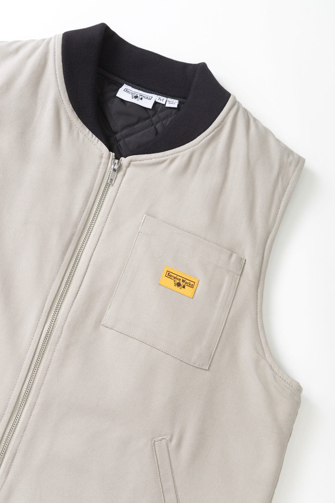 Service Works -  Padded Work Vest Jacket - Stone