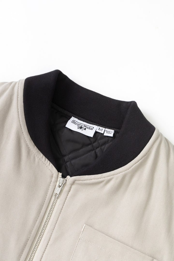 Service Works -  Padded Work Vest Jacket - Stone