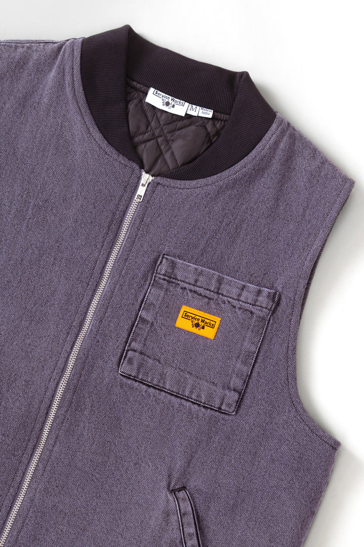 Service Works -  Over-Dyed Work Vest - Mauve