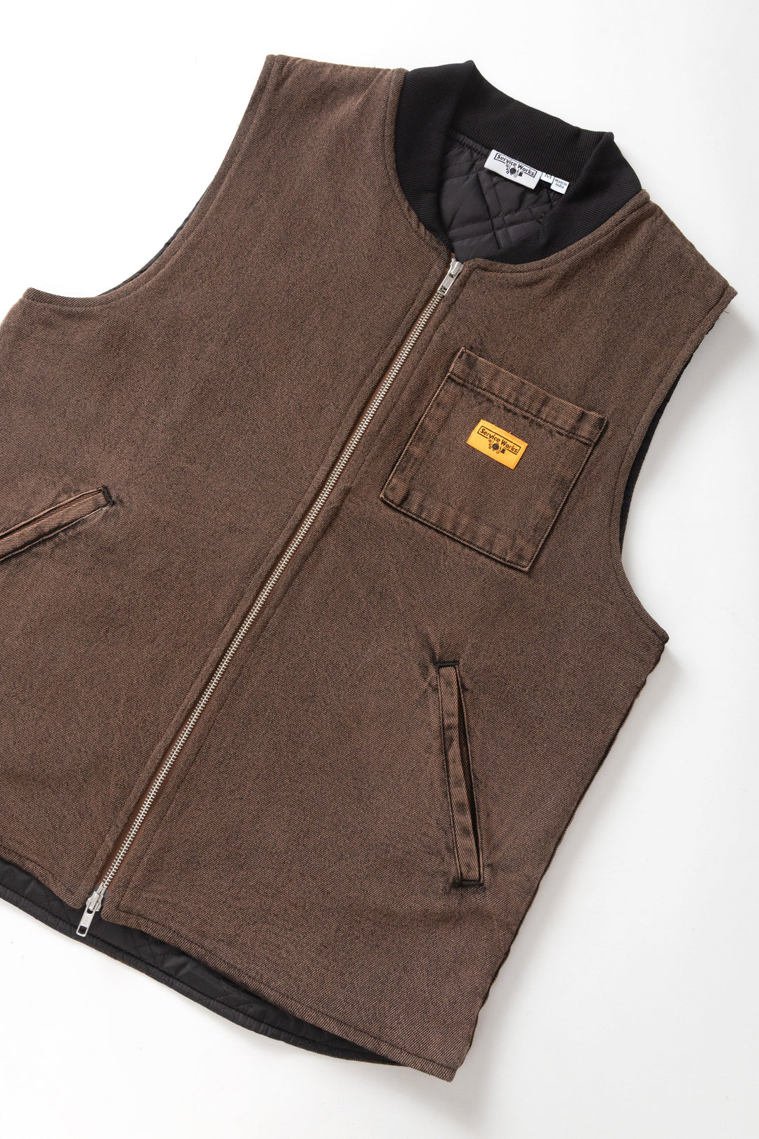 Service Works -  Over-Dyed Work Vest - Umber