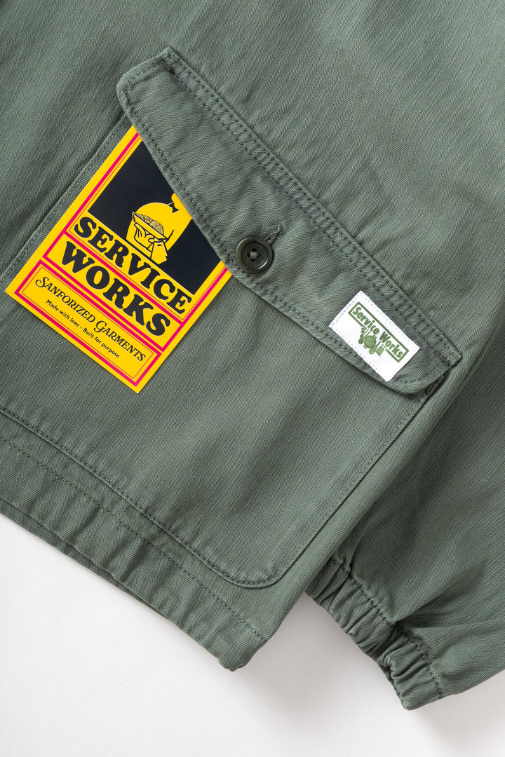 Service Works -  Pigment Herringbone Smock 2.0 - Olive