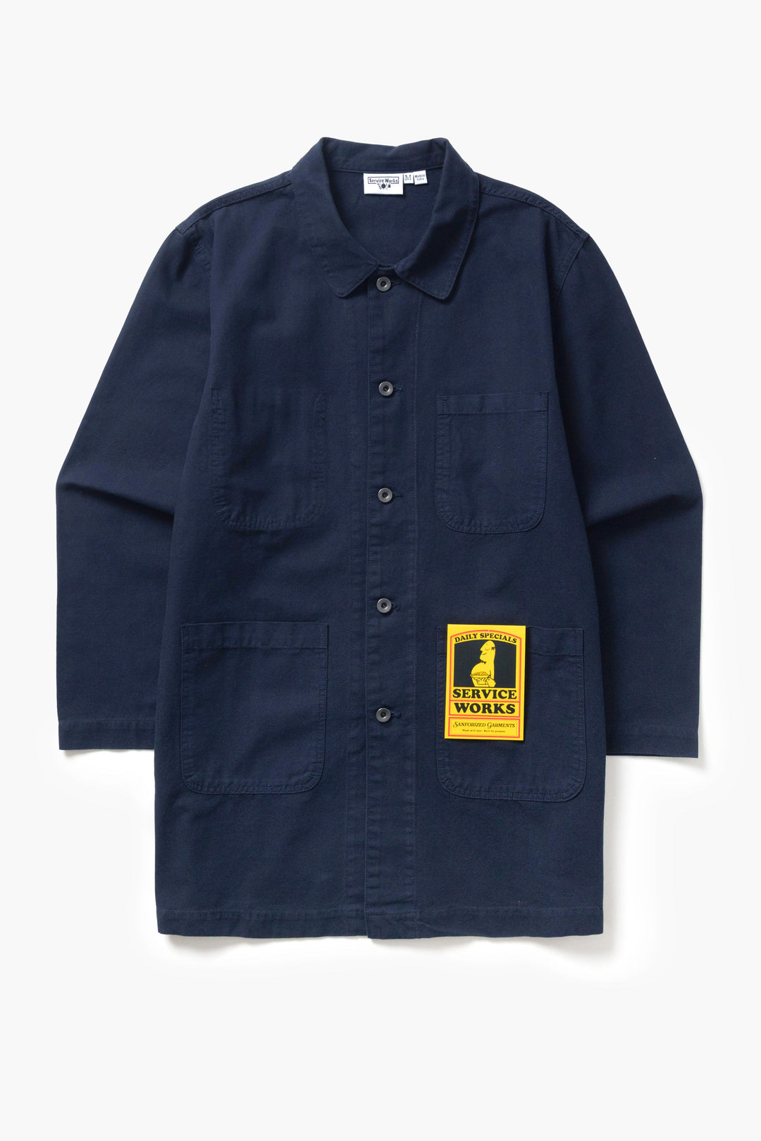 Service Works -  Canvas Long Shop Coat - Dark Navy