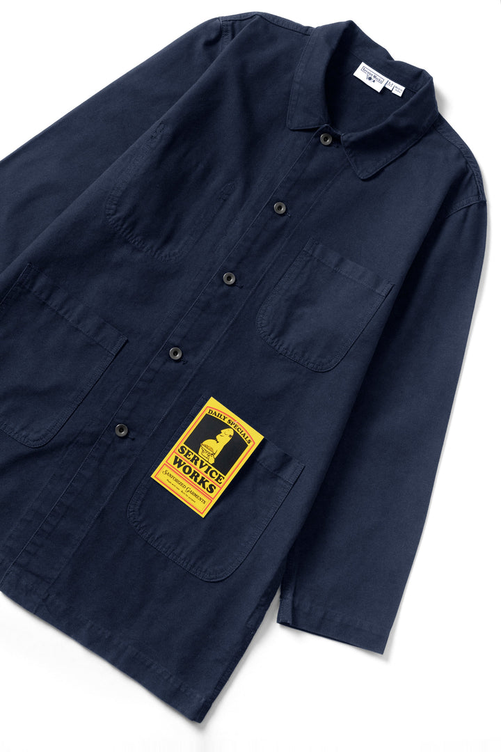 Service Works -  Canvas Long Shop Coat - Dark Navy