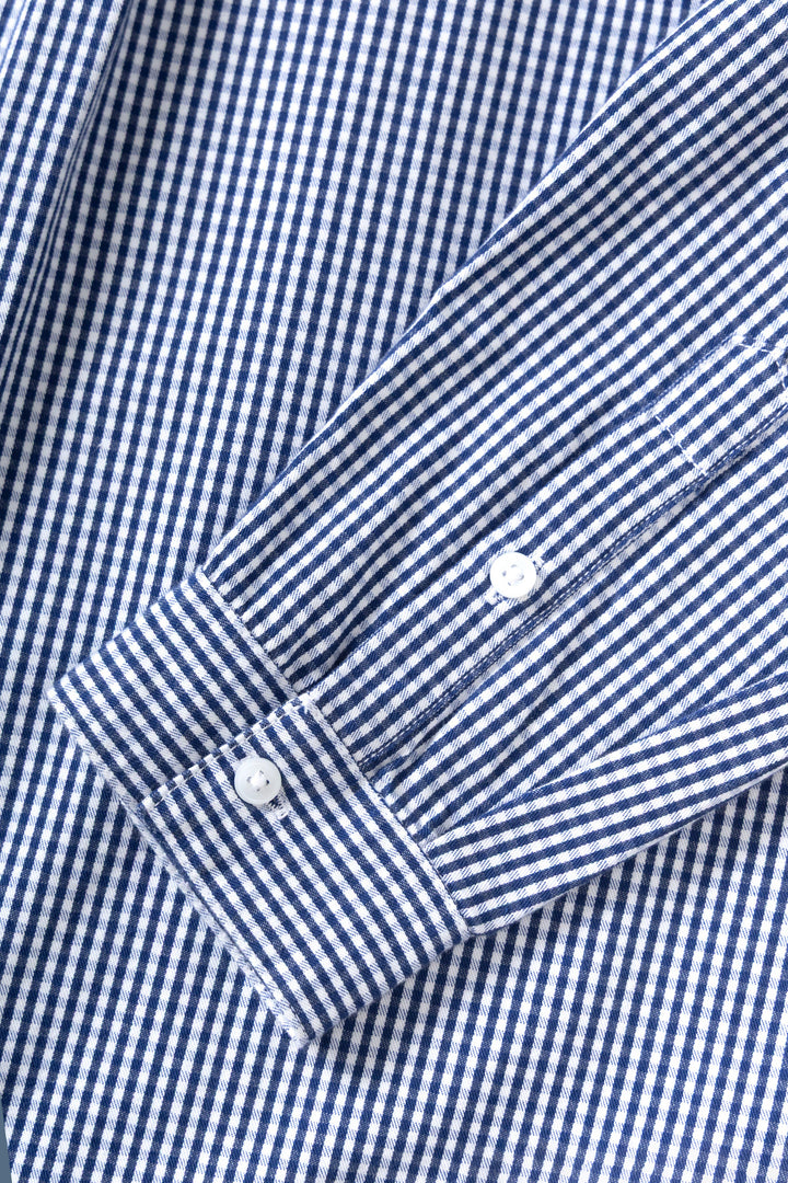 Service Works -  Gingham Waiter Shirt - Blue
