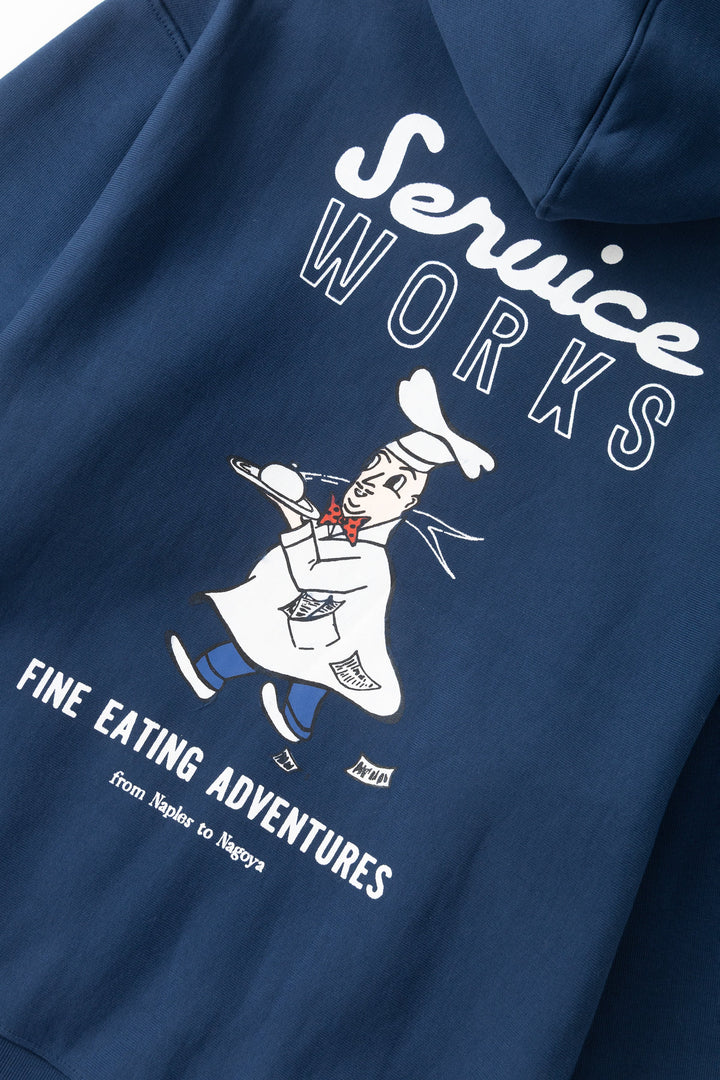 Service Works -  Eating Adventures Hoodie - Navy