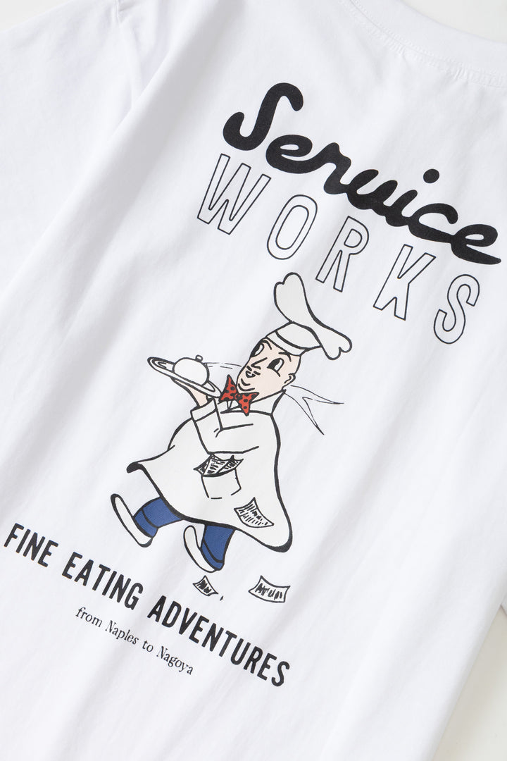 Service Works -  Eating Adventures Tee - White