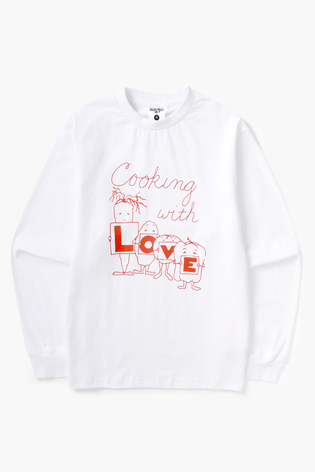 Service Works -  L O V E Long Sleeve Tee - White
