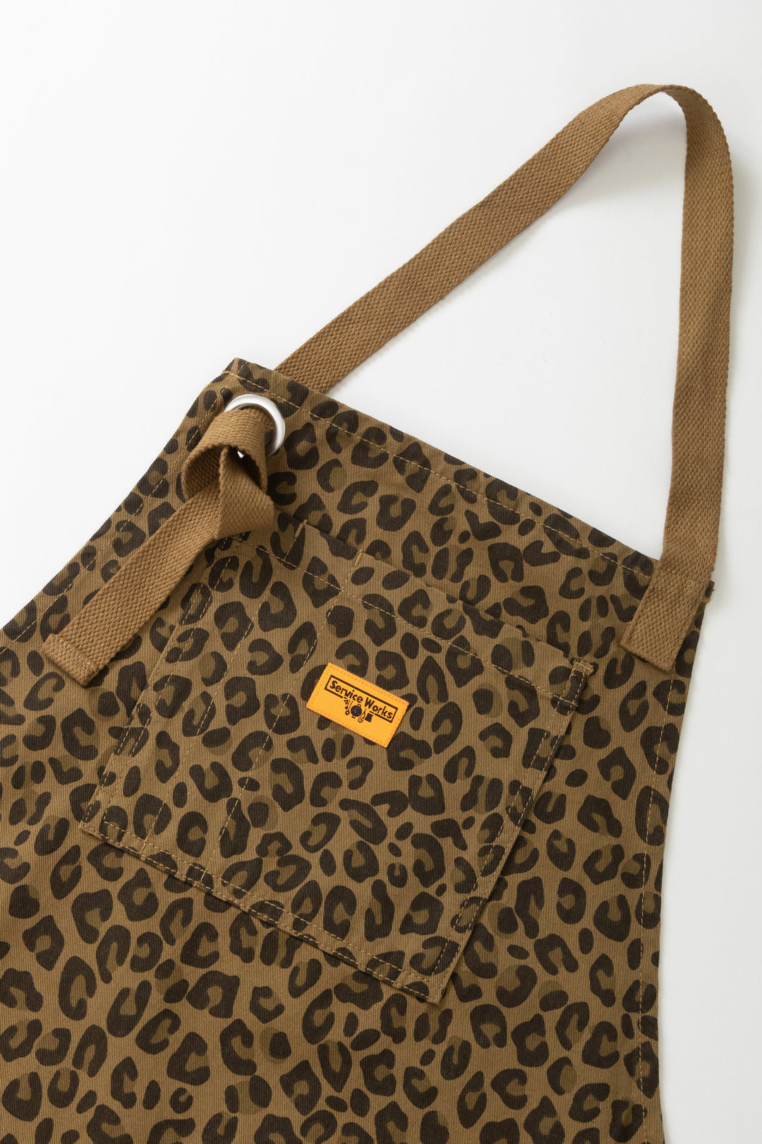 Service Works -  Patterned Apron - Brown Leopard