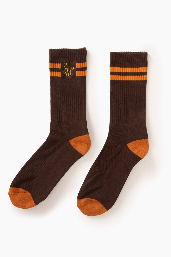 Service Works -  Monogram Socks - Brown