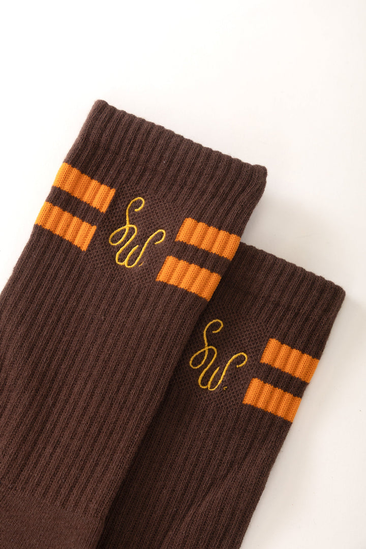 Service Works -  Monogram Socks - Brown