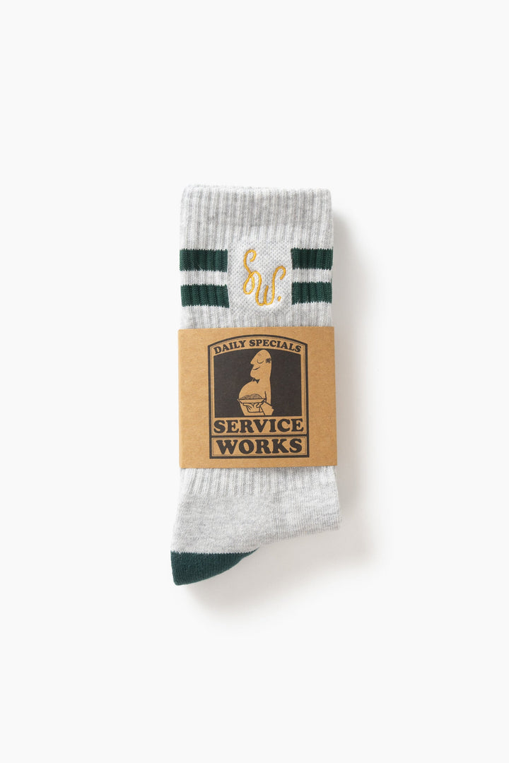 Service Works -  Monogram Socks - Heather Grey