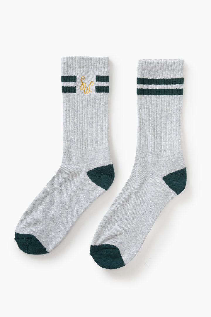 Service Works -  Monogram Socks - Heather Grey