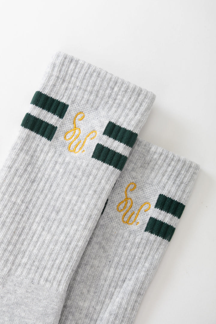 Service Works -  Monogram Socks - Heather Grey