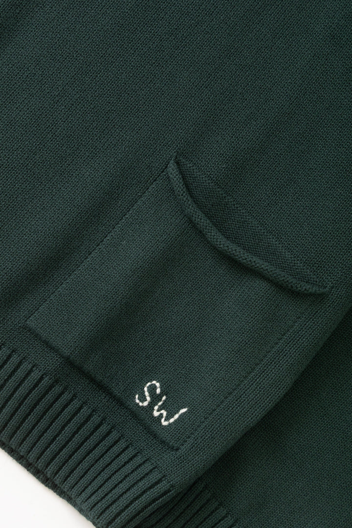 Service Works - Mock Smock Sweater - Forest