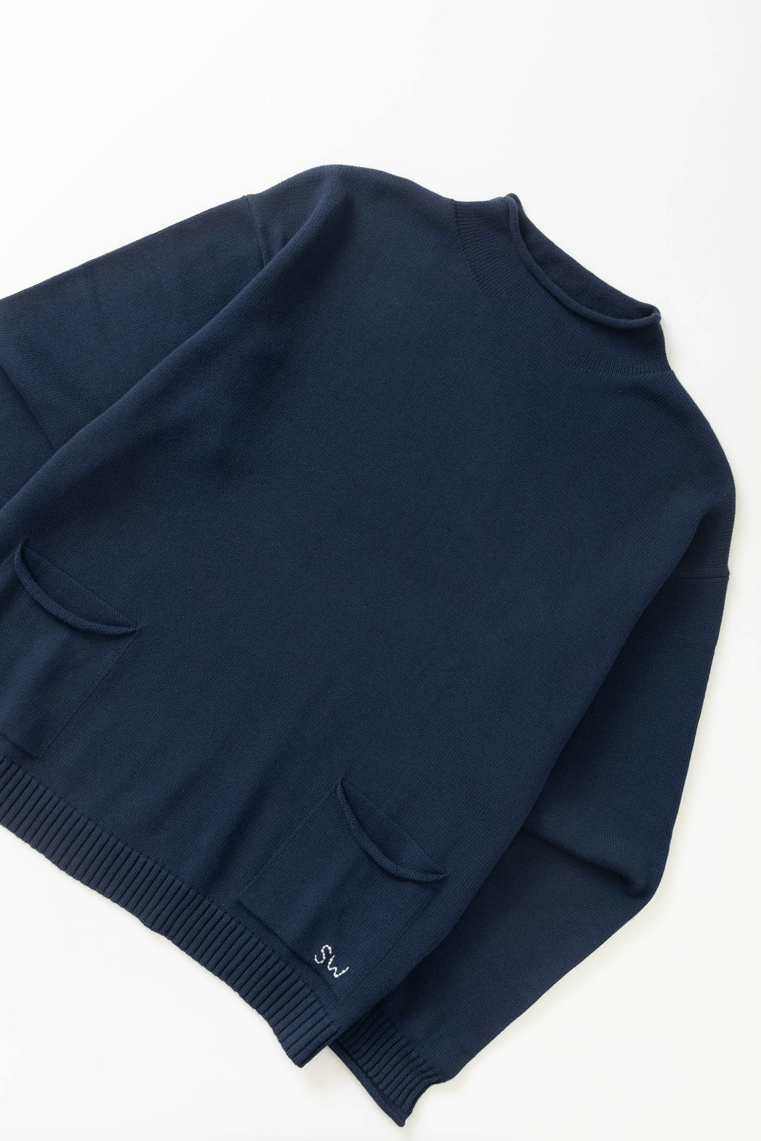 Service Works - Mock Smock Sweater - Navy
