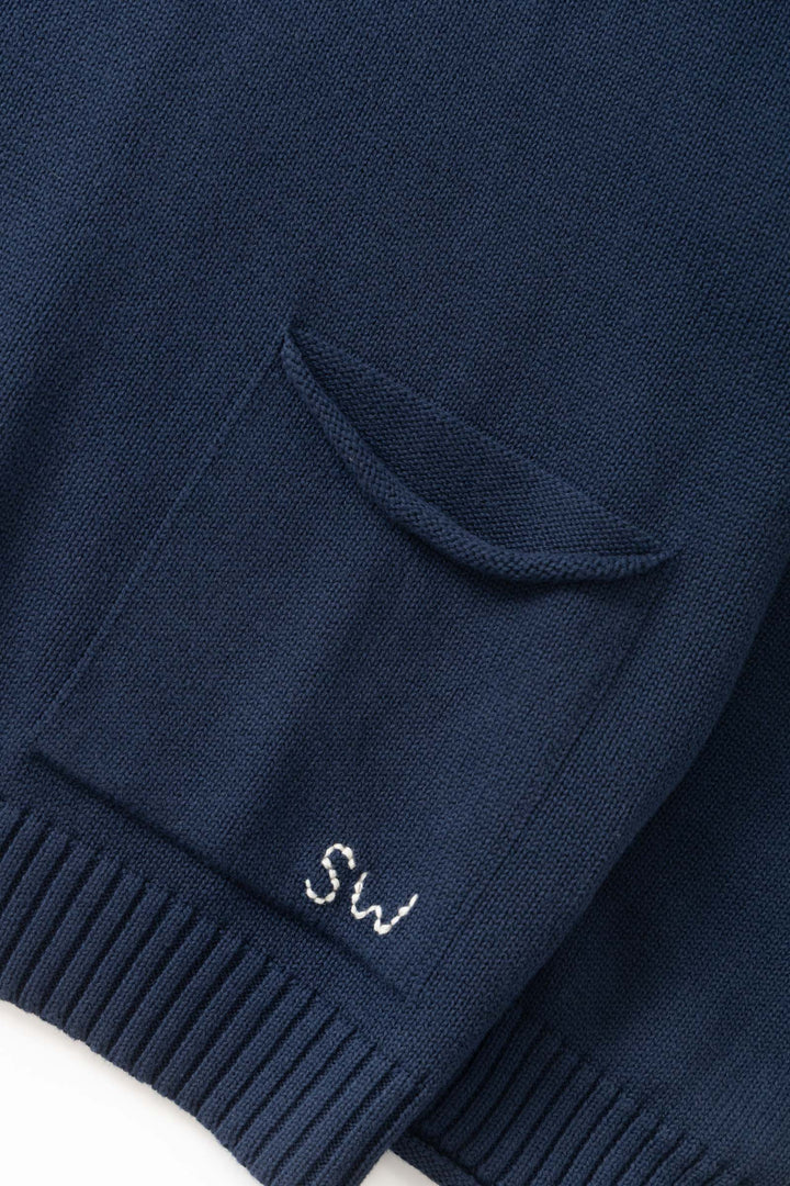 Service Works - Mock Smock Sweater - Navy