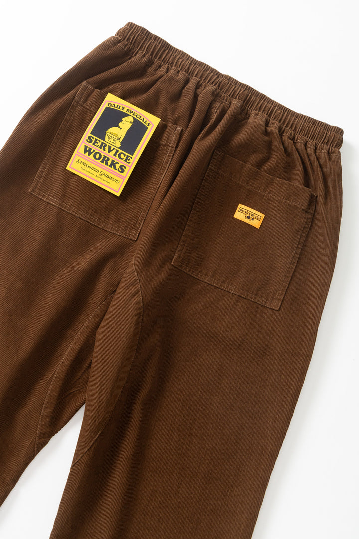 Service Works - Fine Cord Chef Pants - Bark