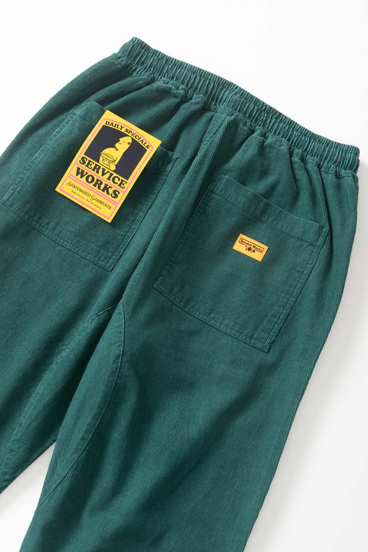 Service Works - Fine Cord Chef Pants - Green
