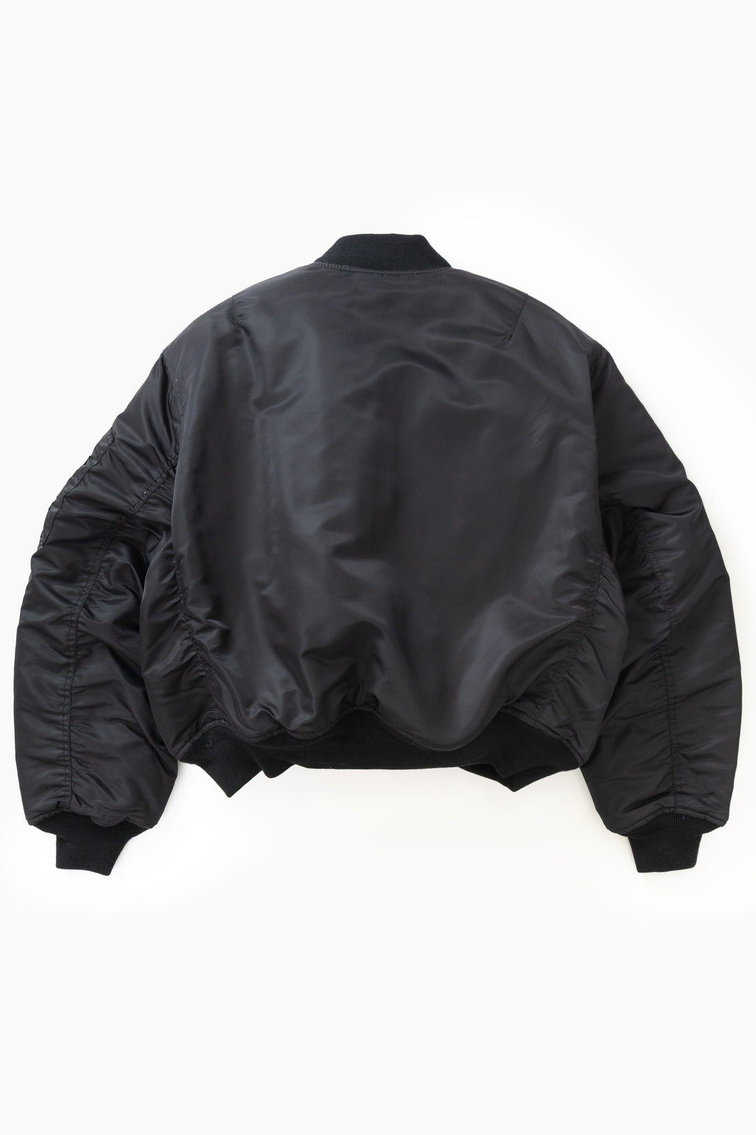 Schott N.Y.C - 90's Nylon Bomber Jacket - Black