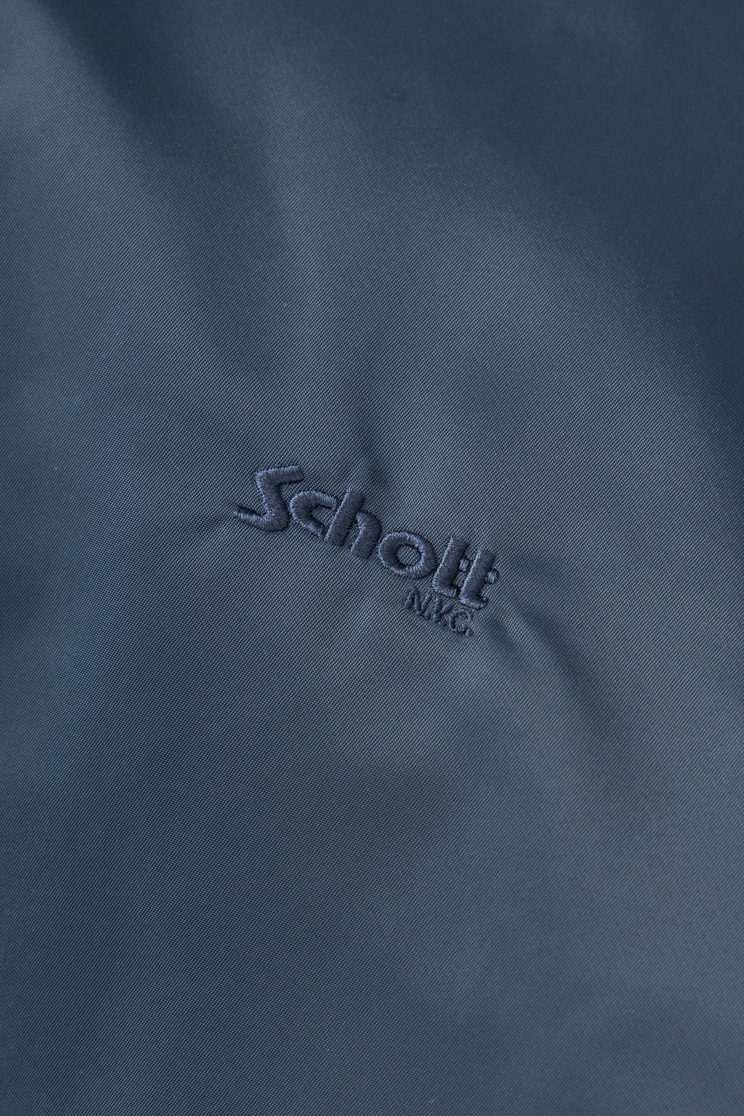 Schott N.Y.C - 90's Nylon Bomber Jacket - Navy