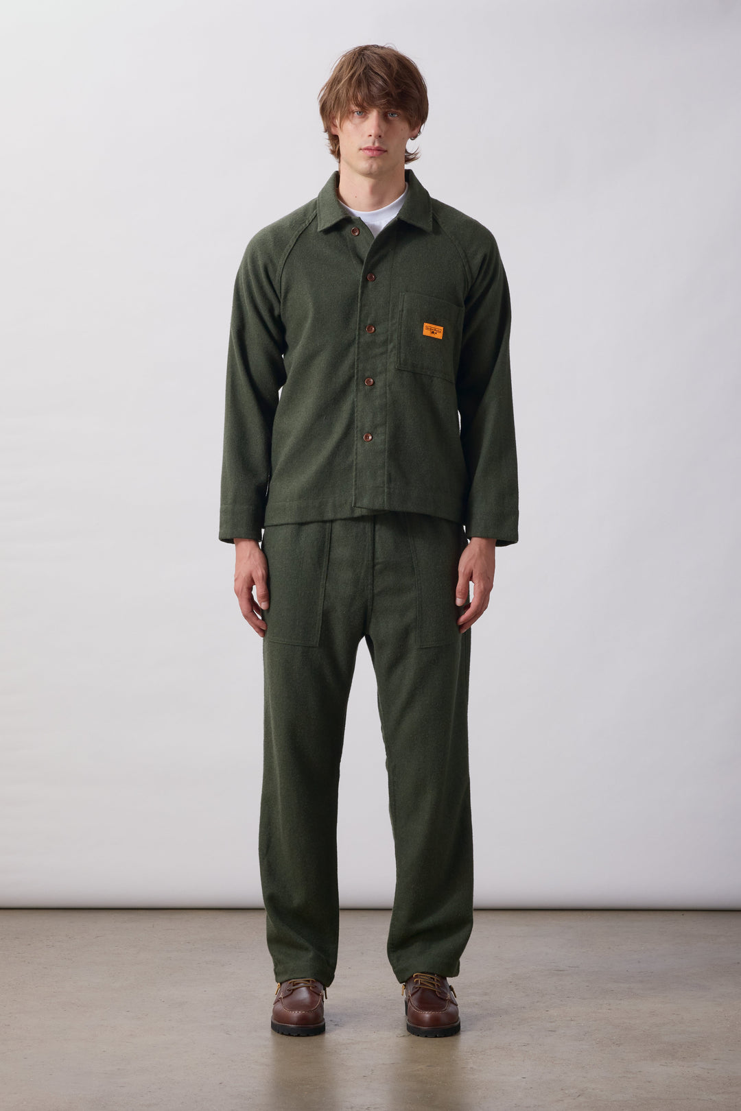 Service Works -  Flannel FOH Overshirt - Forest