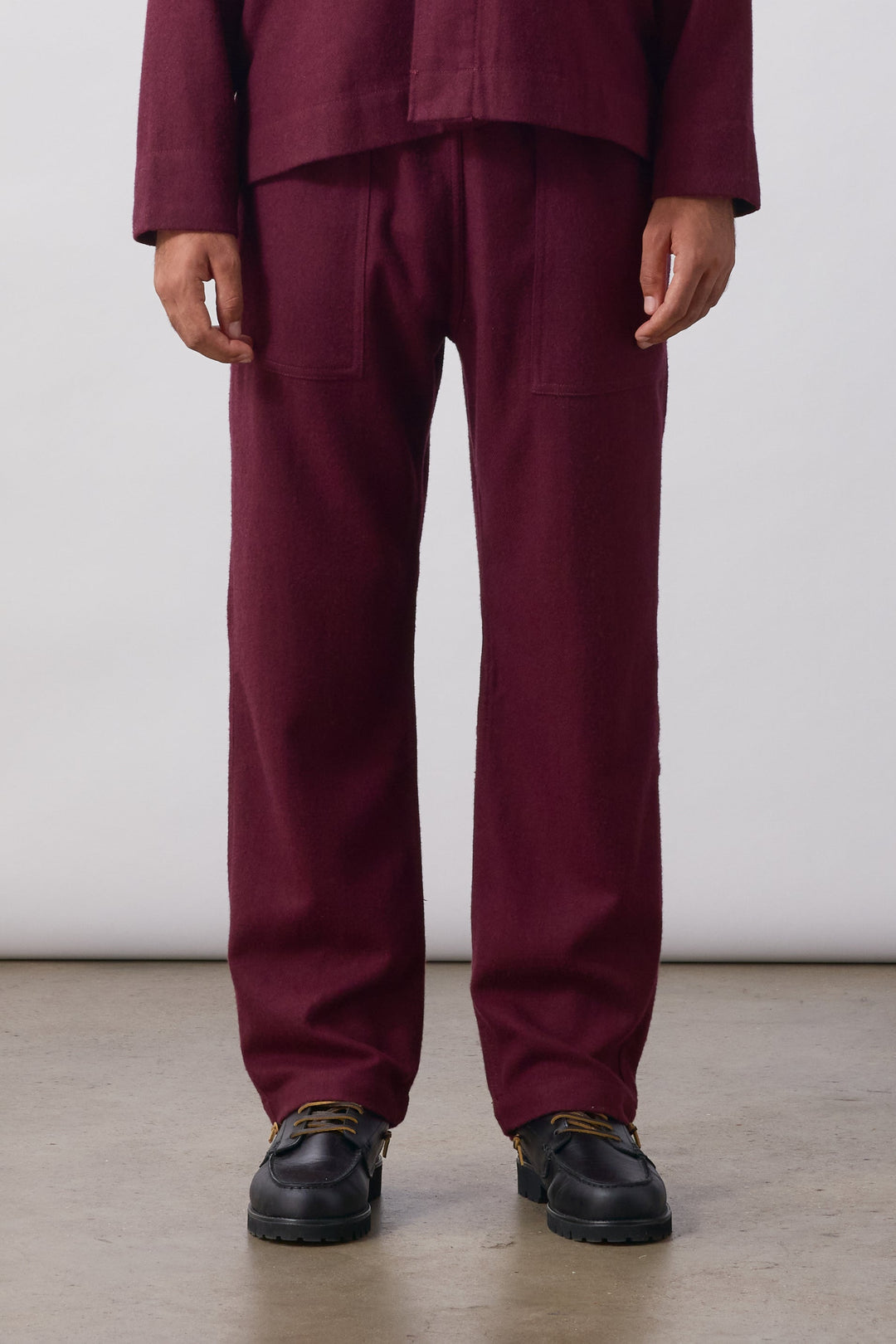 Service Works - Flannel Chef Pants - Burgundy