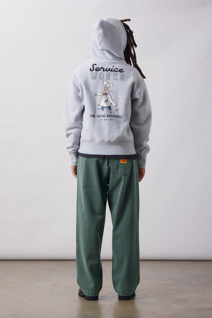 Service Works -  Eating Adventures Hoodie - Heather Grey