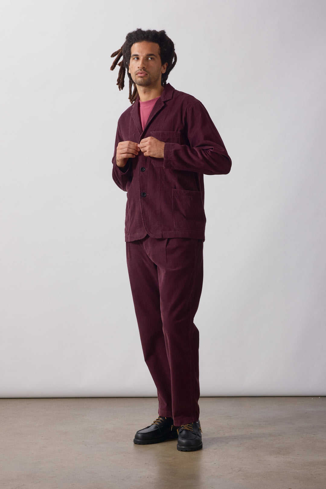 Service Works -  Fine Cord Waiter Pants - Burgundy