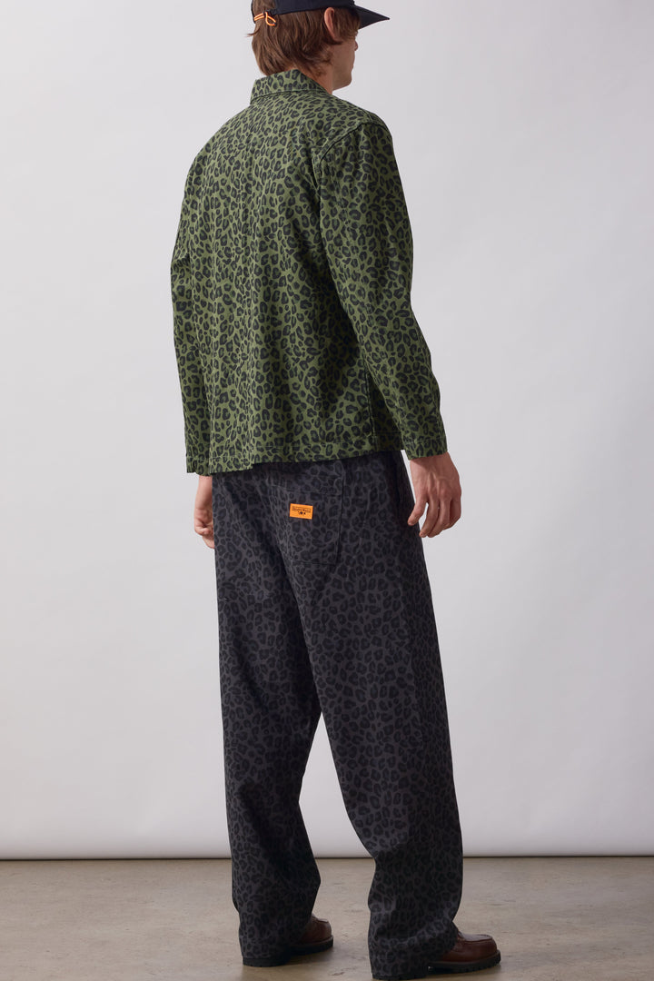 Service Works -  Patterned Easy Chef Pants - Black Leopard