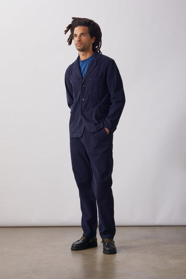 Service Works -  Fine Cord Server Suit Jacket - Dark Navy