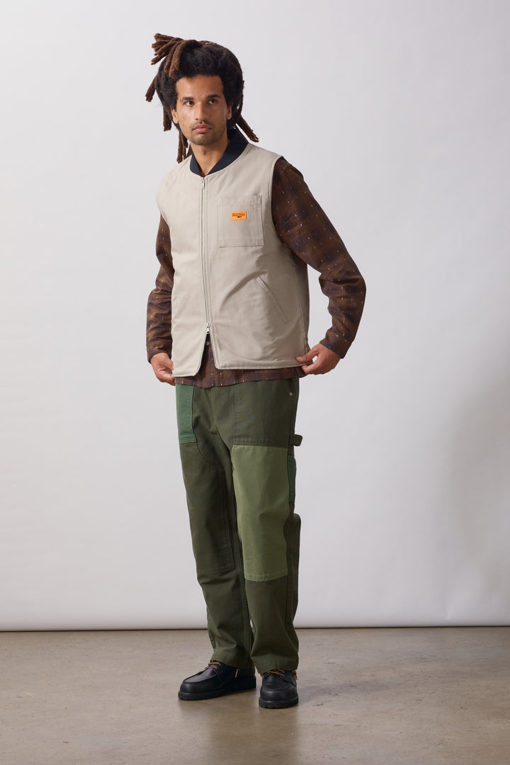 Service Works - Padded Work Vest Jacket - Stone