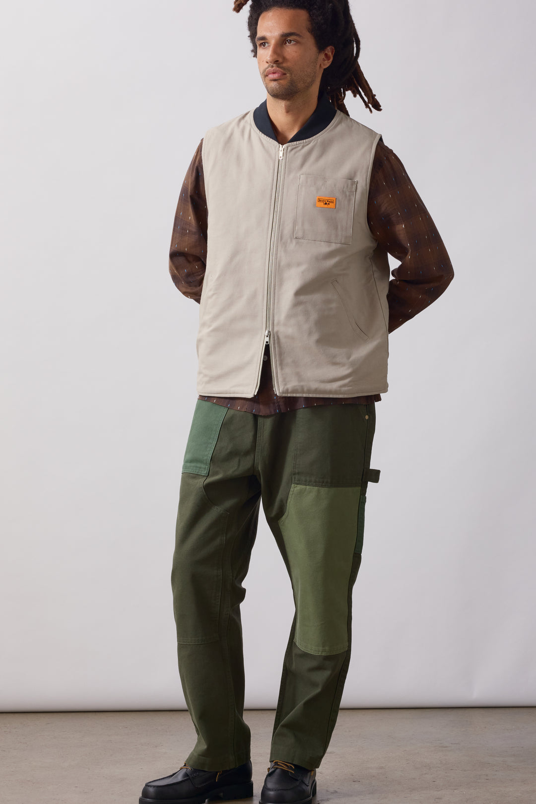 Service Works - Padded Work Vest Jacket - Stone