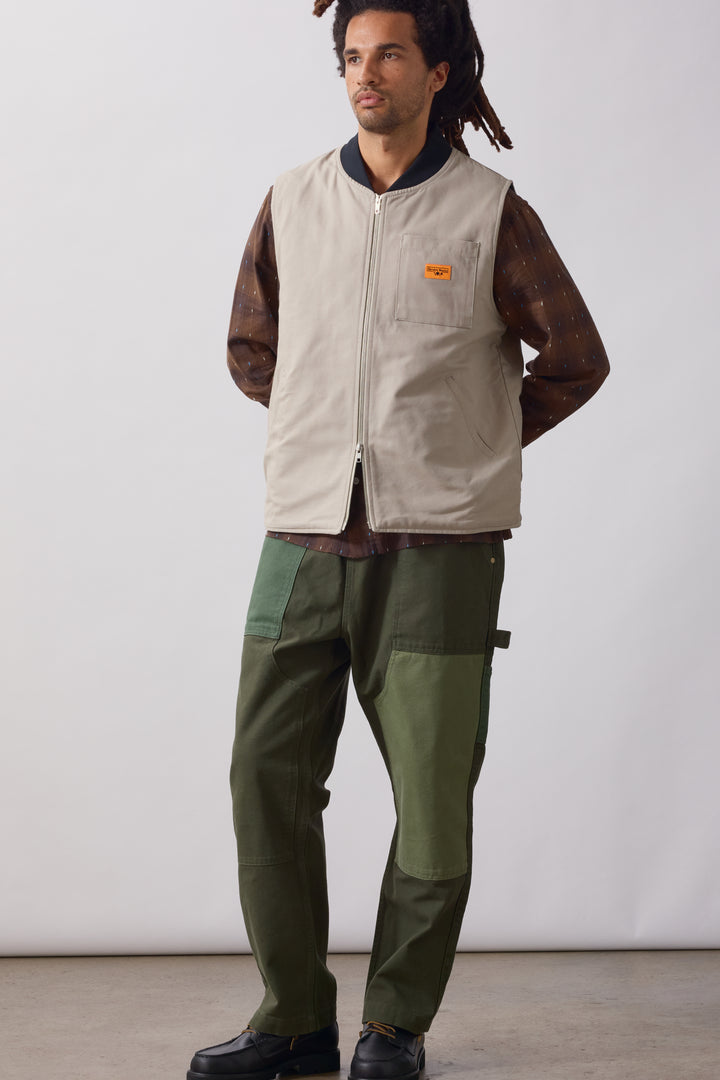 Service Works - Padded Work Vest Jacket - Stone