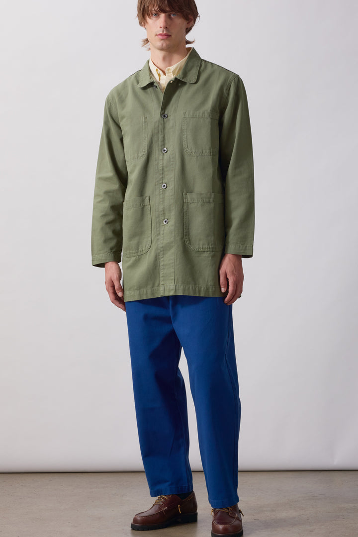 Service Works -  Canvas Long Shop Coat - Olive