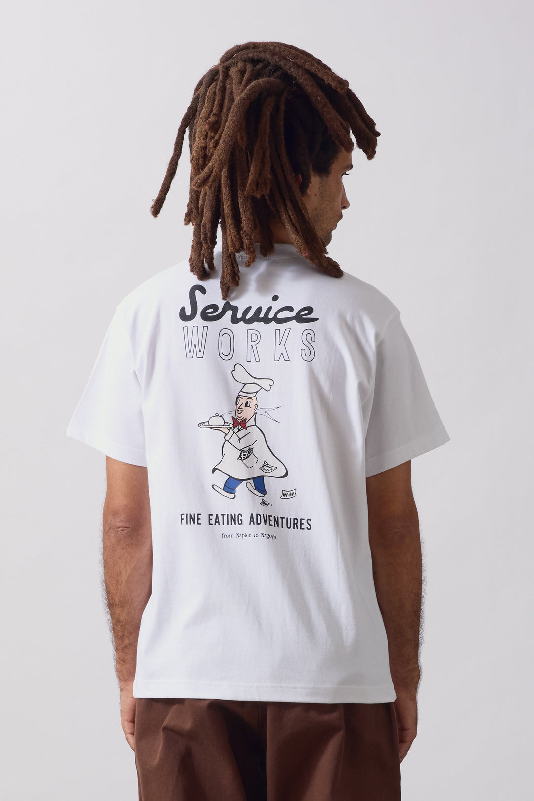 Service Works -  Eating Adventures Tee - White