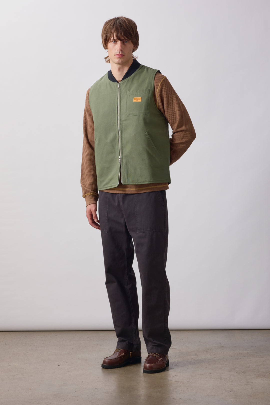 Service Works - Padded Work Vest Jacket - Olive