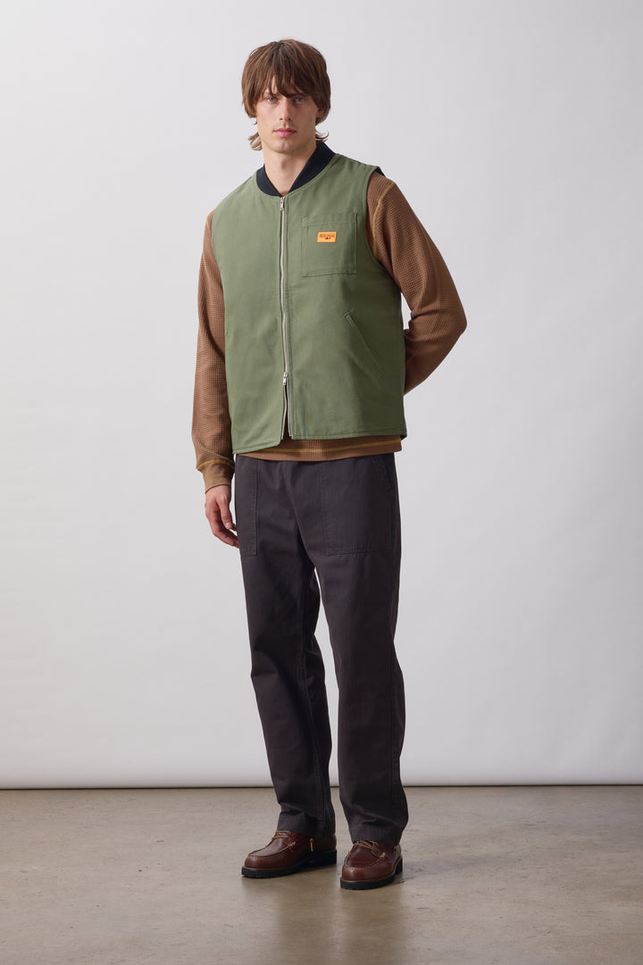 Service Works - Padded Work Vest Jacket - Olive