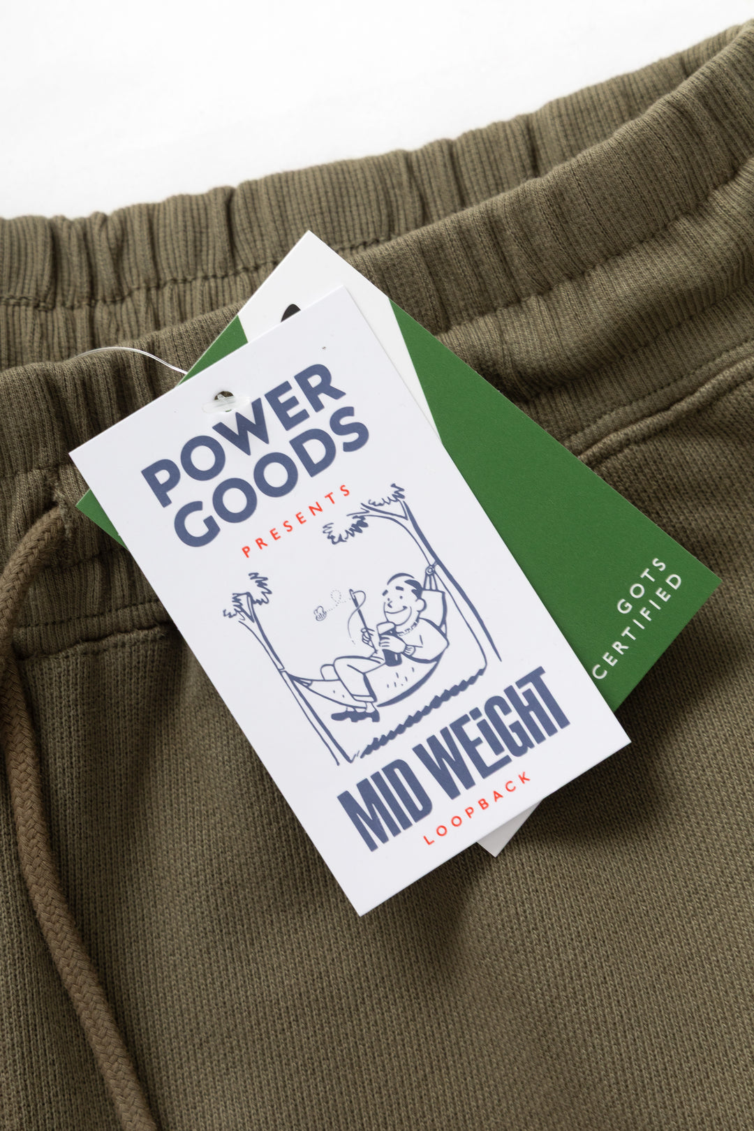Power Goods - Loopback Sweat Shorts - Olive