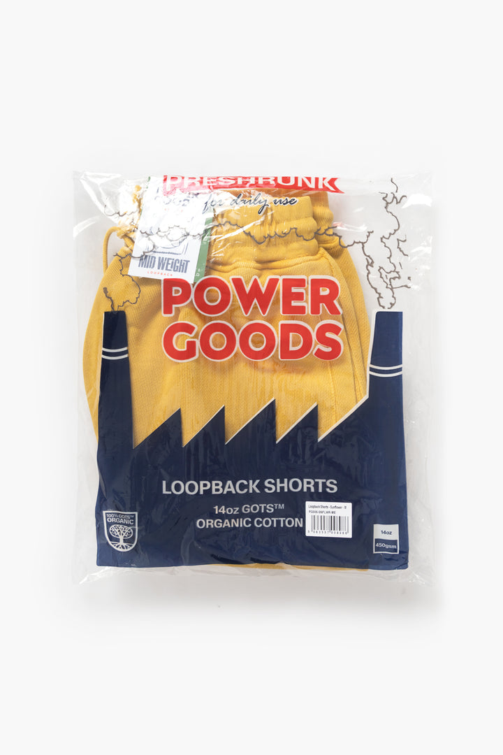 Power Goods - Loopback Sweat Shorts - Sunflower