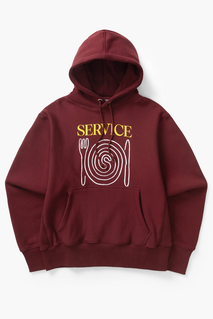 Service Works -  Spiral Hoodie - Burgundy